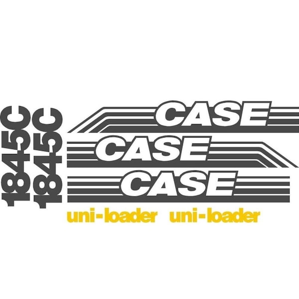 Aftermarket Decal Set Fits Case W/ Uni-Loader Skidsteer 1845C Ns CASE1845CNSDECALSET - main